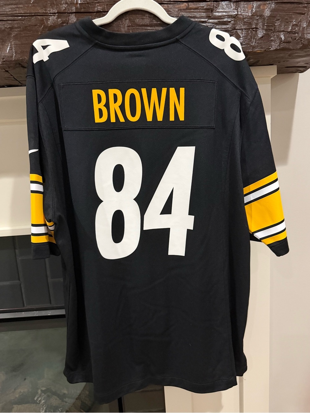 Antonio Brown #84 Steelers Nike On Field Black Jersey XL